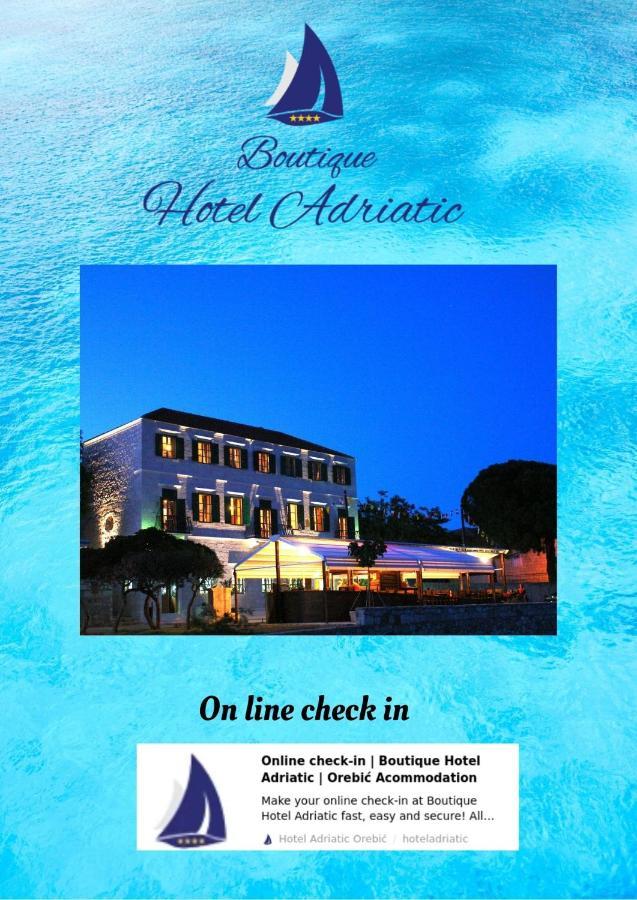 Heritage Boutique Hotel Adriatic-Adults only Orebić Extérieur photo